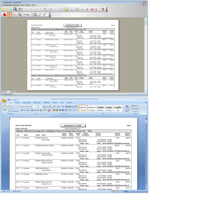 Able2Extract Screen shot