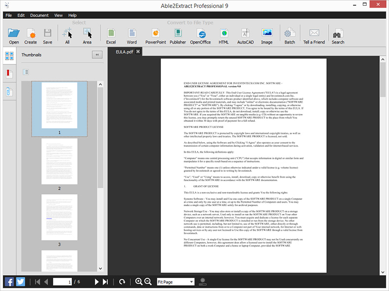 Able2Extract Screenshot