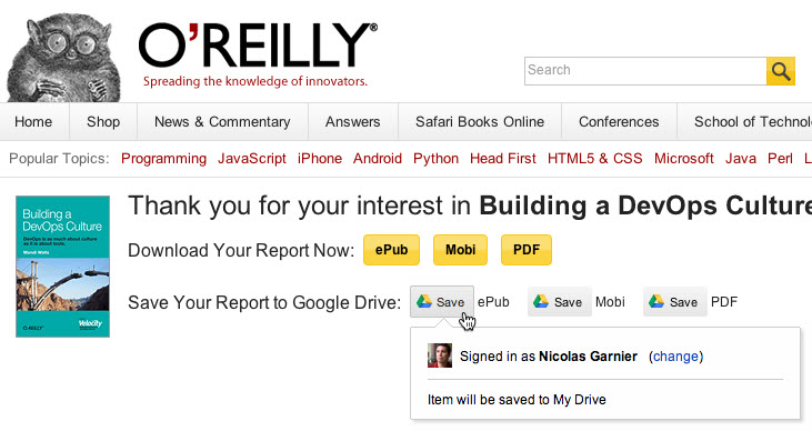 Saving Webpages My Drive