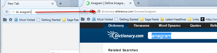 Firefox Address Bar Search