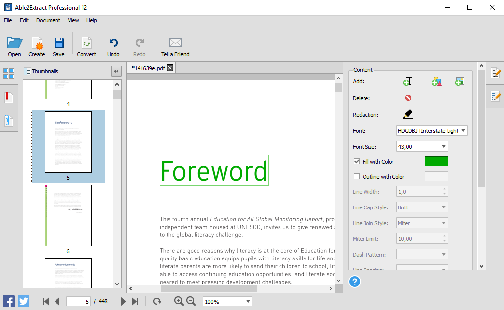Colorido PDF Text