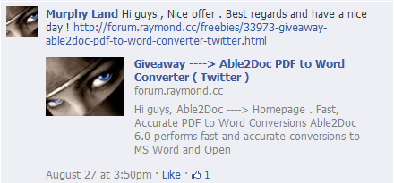 Murphy Land Able2Doc Giveaway Forum Post