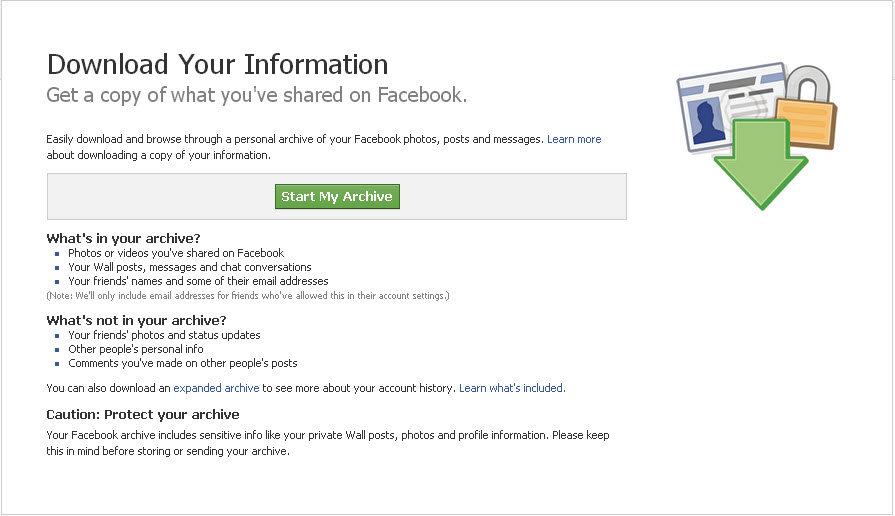 Facebook Data Notification