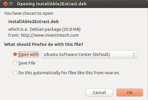 Download installation file