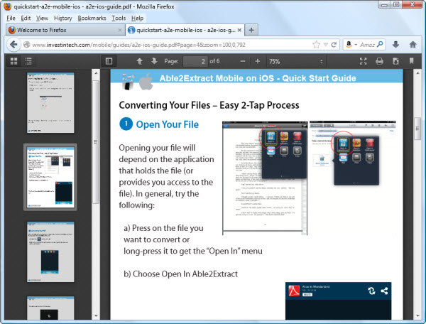 Viewing PDF In Firefox