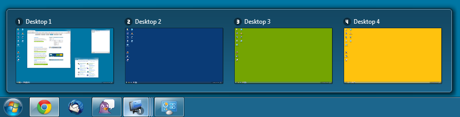 Dexpot Virtual Desktop Thumbnails