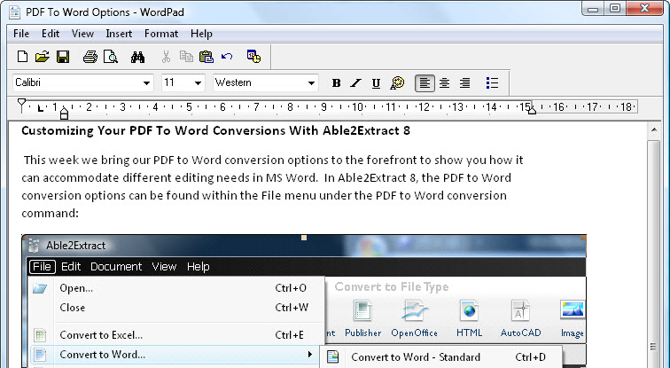 WordPad RTF File