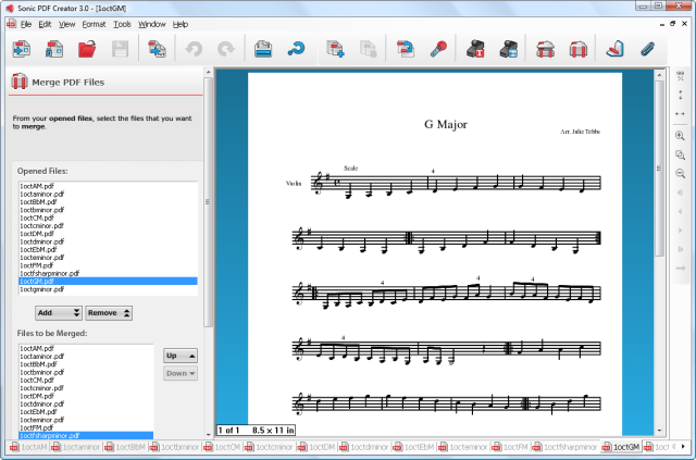 Merging PDFs With Sonic