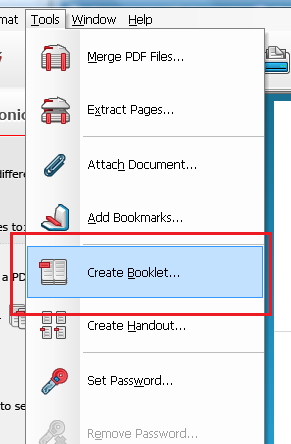 Create PDF Booklet Sonic