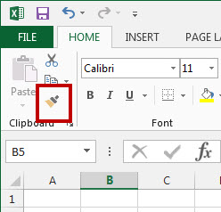 Using Excel Format Painter