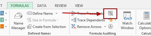 Viewing Spreadsheet Formulas