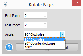 Rotating PDF Pages