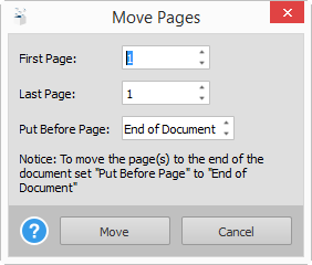 Moving PDF Pages