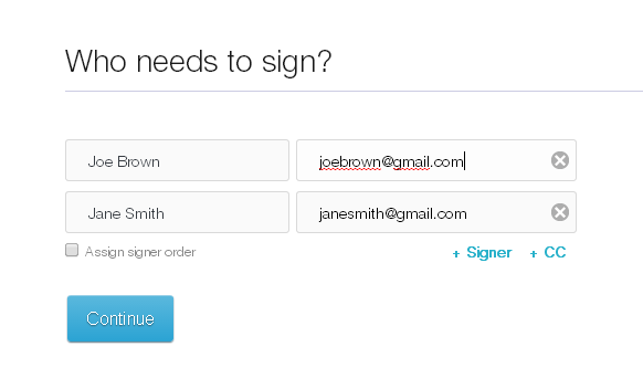  Adding Signers To Document