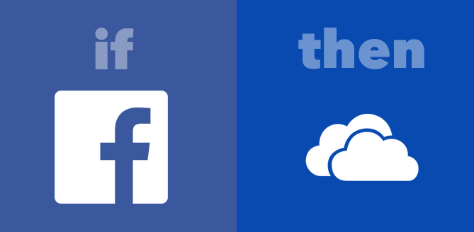 Facebook Photos OneDrive IFTTT