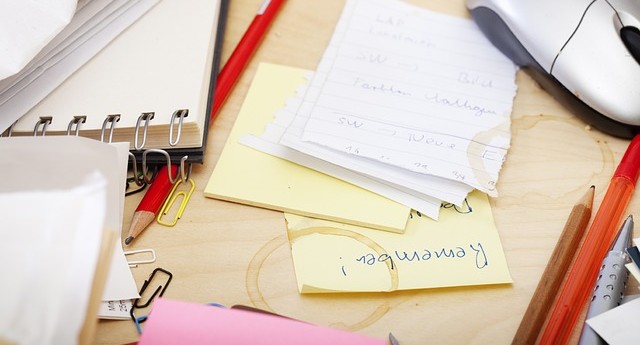 Messy Desk Clutter