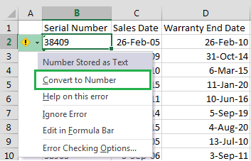 Convert To Number Option