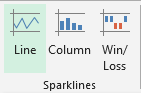 Options For Excel Sparklines