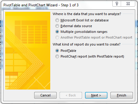 Excel 2003 PivotTables