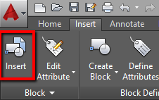 AutoCAD Insert Block Option