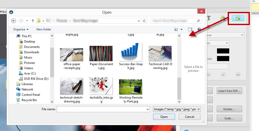 Adding Bitmap Images PDF