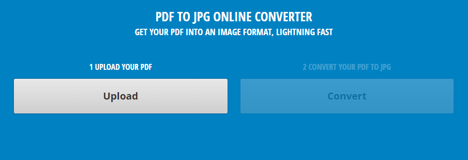 Convert PDF To JPG Online