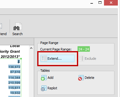 Extending Custom Excel Page Range