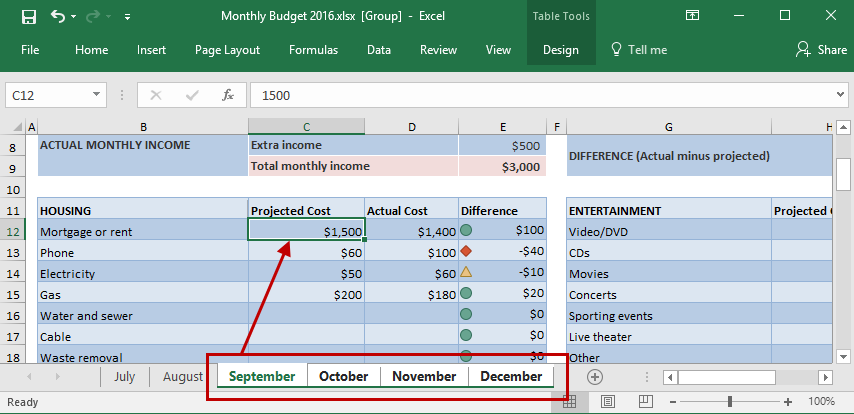 Changing Zoom Of Multiple Worksheets In Excel