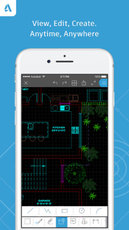 3. Tính năng chính của Autocad trên iOS