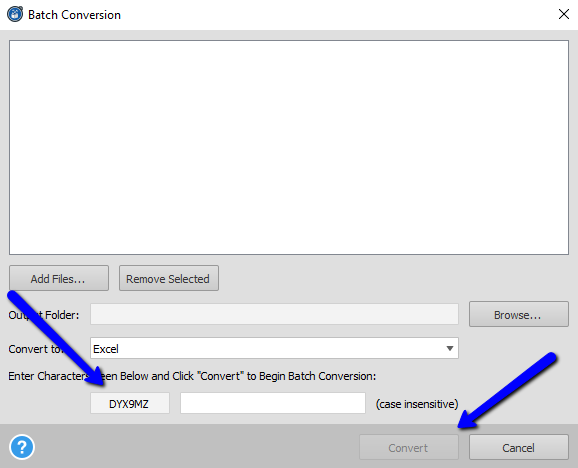 Typing Captcha Conversion Code