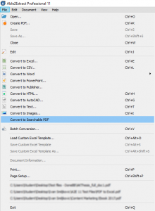 convert to searchable PDF