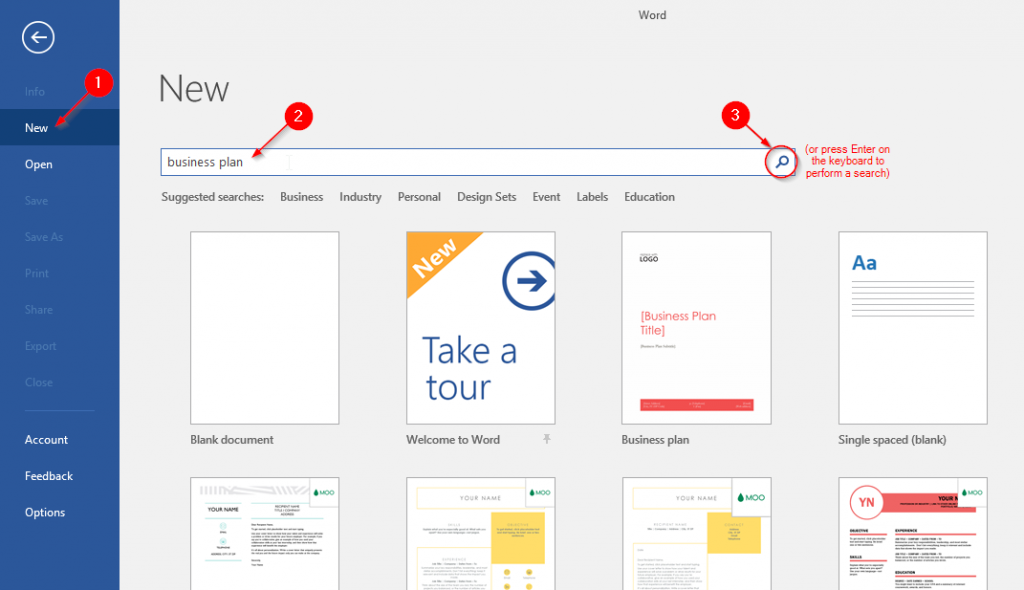 Microsoft Office Business Plan Template from www.investintech.com