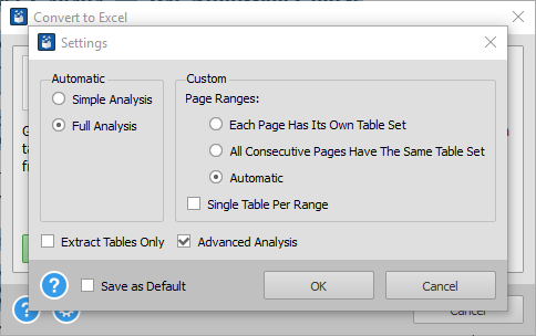 PDF To Excel Advanced Analysis