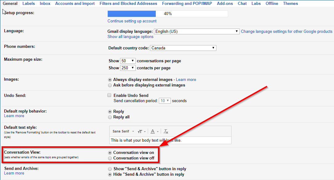 Как поменять язык в gmail