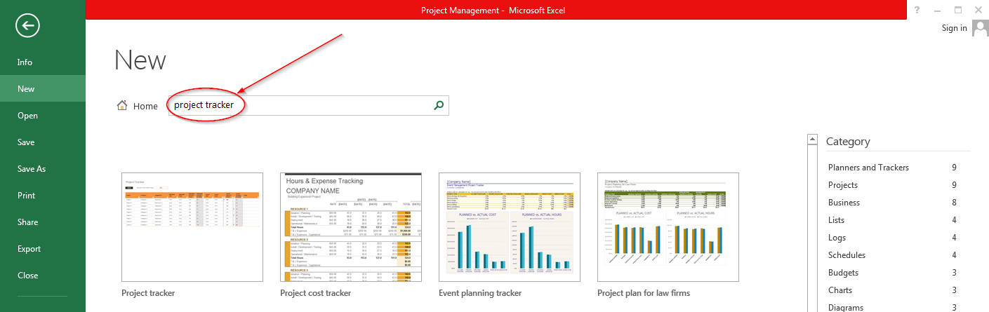 Online Excel template keyword search