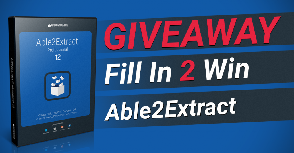 Able2Extract Giveaway