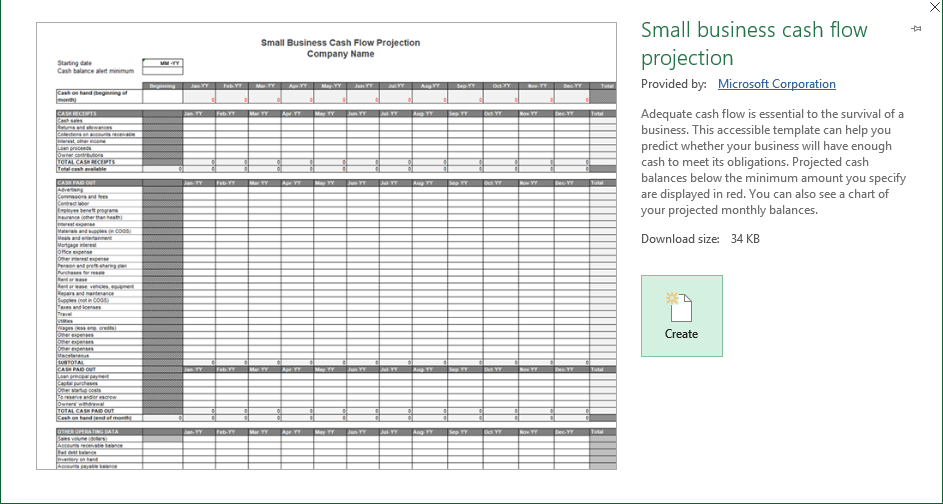  Business Finance Excel Template