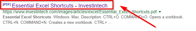 pdf title in serp