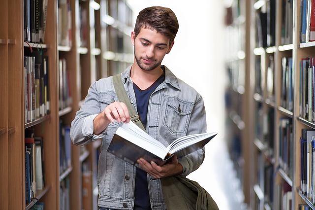University Student In Library