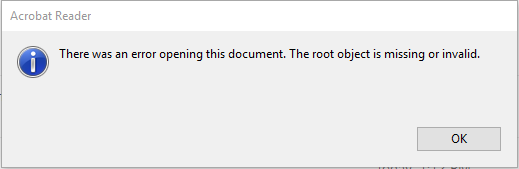 pdf opening error