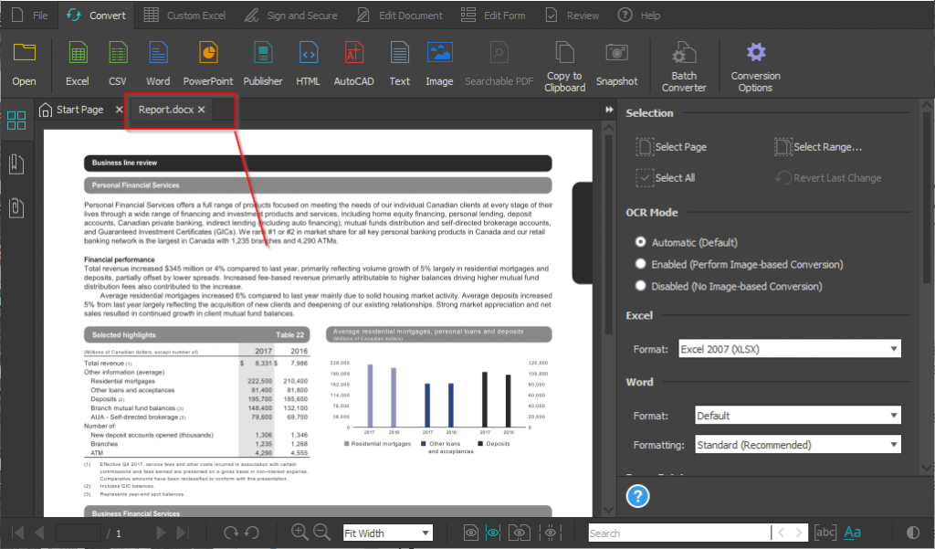 Word Doc to Excel Sheet