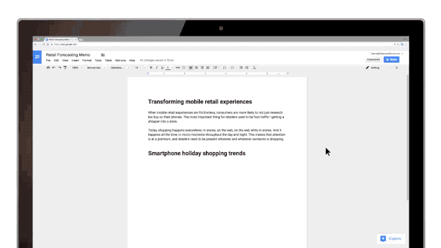 Researching With GoogleDocs Explore
