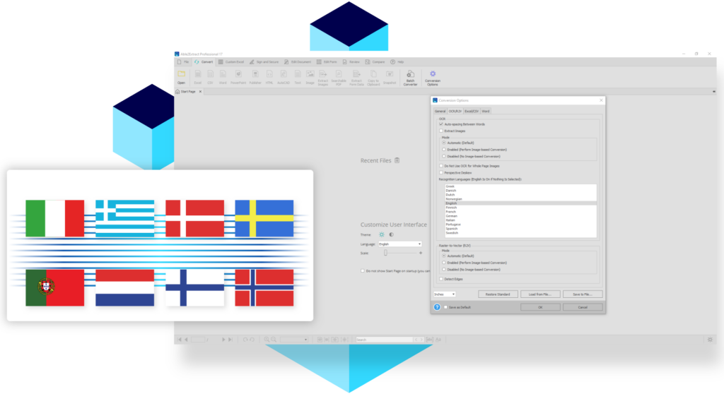 New languages in Able2Extract 17