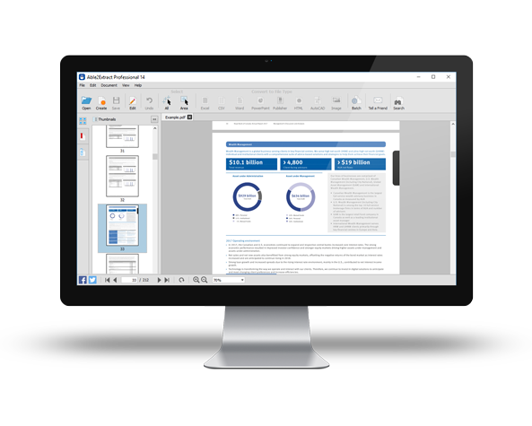 Able2Extract interface